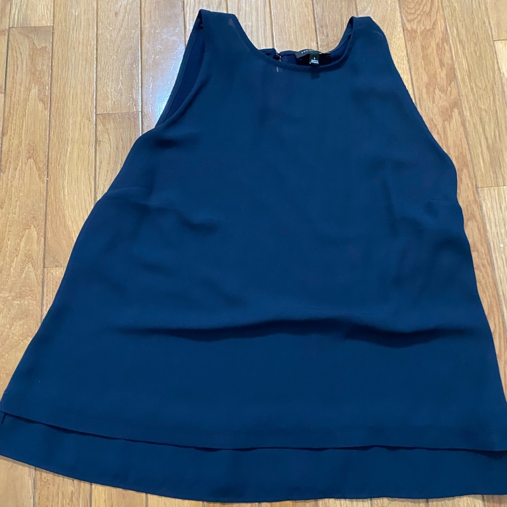 NWOT The Limited Navy Sleeveless Blouse